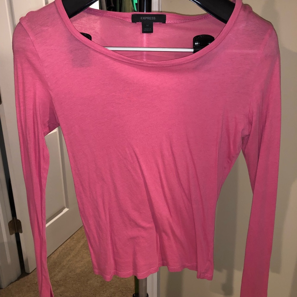 Pink long sleeve shirt
